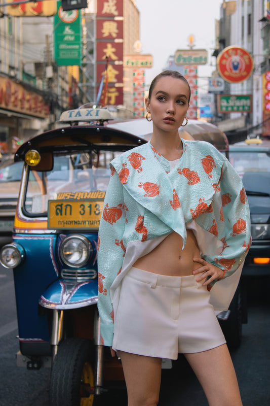 Bangkok Photoshoot with tuk tuk in Chinatown. Photoshoot by Photographer Nadya Shell